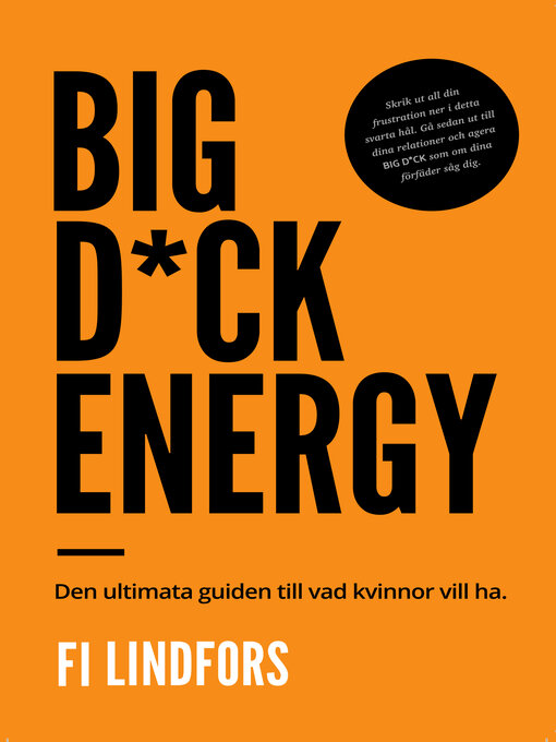 Titeldetaljer för Big Dick Energy av Fi Lindfors - Tillgänglig